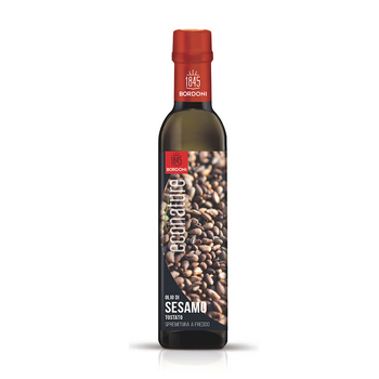 OLEJ SEZAMOWY (Z PRAŻONYCH NASION) TŁOCZONY NA ZIMNO BIO 250 ml BORDONI