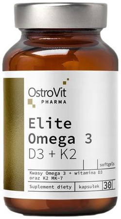 OstroVit Elite Omega 3 D3 K2 dietary supplement 30 pcs.