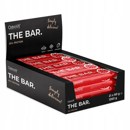 OstroVit THE BAR 60 g x 21 Protein Bar 25% Protein FIT