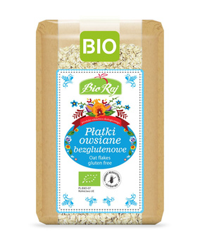 PŁATKI OWSIANE BEZGLUTENOWE BIO (POLSKA) 350 g - BIO RAJ