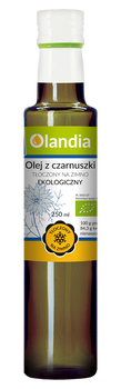 OLEJ Z CZARNUSZKI TŁOCZONY NA ZIMNO BIO 250 ml - OLANDIA