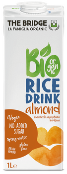NAPÓJ RYŻOWY Z MIGDAŁAMI BEZ DODATKU CUKRÓW BEZGLUTENOWY BIO  L THE BRIDGE