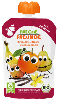 MUS GRUSZKA JABŁKO BANAN WANILIA BEZ DOD. CUKRÓW BEZGLUTEN OD 8 MIES.100g