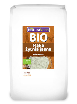 MĄKA ŻYTNIA CHLEBOWA TYP 720 BIO 1 kg - NATURAVENA