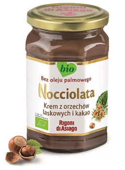 KREM Z ORZECHÓW LASKOWYCH I KAKAO BEZGLUTENOWY BIO 650g RIGONI DI ASIAGO