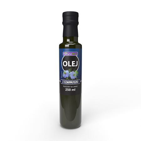 OLEJ Z CZARNUSZKI TŁOCZONY NA ZIMNO 250 ml - NATURAVENA