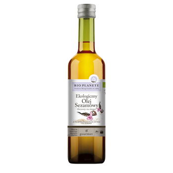 OLEJ SEZAMOWY TŁOCZONY NA ZIMNO BIO 500 ml - BIO PLANETE
