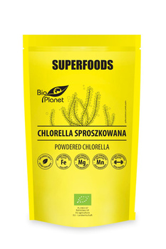 CHLORELLA SPROSZKOWANA BIO 200 g - BIO PLANET SUPERFOODS
