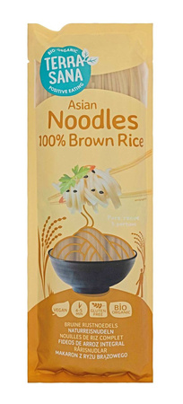 MAKARON (RYŻOWY RAZOWY) NOODLE SPAGHETTI BEZGLUTENOWY BIO 250 g - TERRASANA