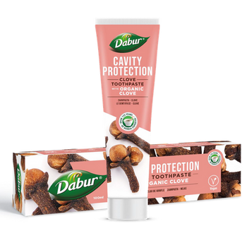 PASTA DO ZĘBÓW PRZECIWPRÓCHNICZA Z GOŹDZIKIEM BEZ FLUORU 100 ml - DABUR