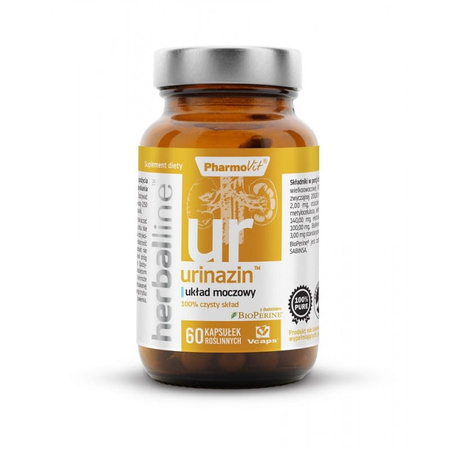 KAPSUŁKI NA UKŁAD MOCZOWY (URINAZIN) BEZGLUTENOWE 60 szt. - PHARMOVIT