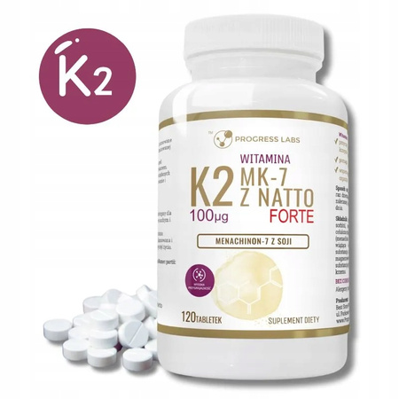 Progress Labs dietary supplement Vitamin K2 MK-7 vitamin tablets 120 pcs.