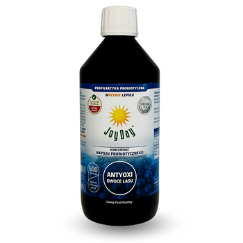 KONCENTRAT NAPOJU PROBIOTYCZNEGO OWOCE LASU BEZGLUTENOWY 500ml JOY DAY