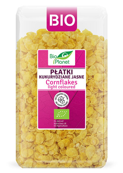 PŁATKI KUKURYDZIANE JASNE BEZ DODATKU CUKRÓW BIO 250 g - BIO PLANET
