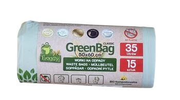 WORKI NA ODPADY BIO I ZMIESZANE (BIODEGRADOWALNE)35L 15szt FROGGY