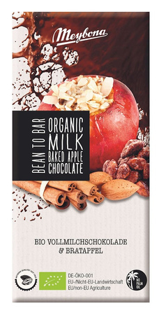 CZEKOLADA MLECZNA "PIECZONE JABŁKO" BIO 100 g - MEYBONA