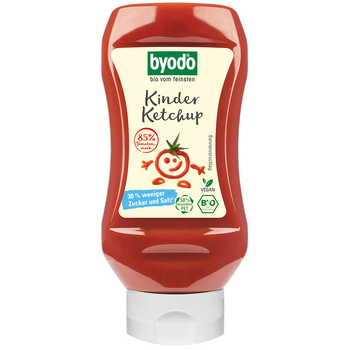 KETCHUP DLA DZIECI BEZGLUTENOWY BIO 300 ml - BYODO