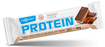 BATON PROTEIN O SMAKU NUGATOWYM W CZEKOLADZIE MLECZNEJ BEZGLUTENOWY 50g