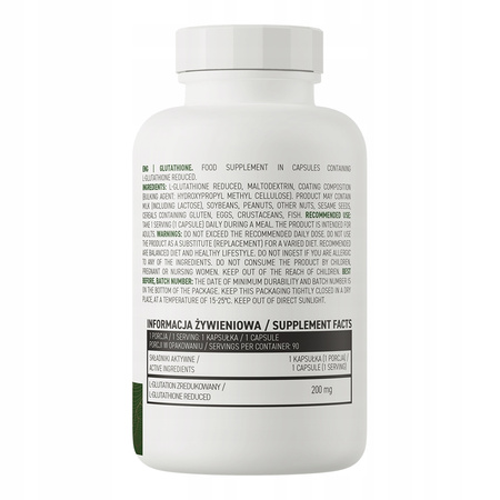 Dietary supplement OstroVit Glutathione Vege 90 capsules