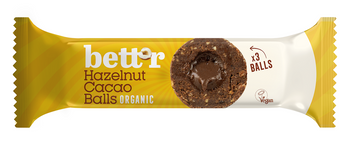 KULKI DAKTYLOWE Z NADZIENIEM ORZECHOWO KAKAOWYM BEZGLUTENOWE BIO(3x15g)45g