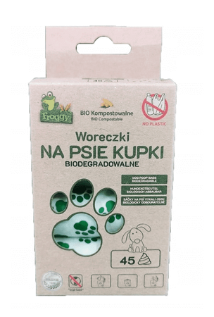 WORKI NA PSIE ODCHODY (KOMPOSTOWALNE I BIODEGRADOWALNE) 45 szt - FROGGY