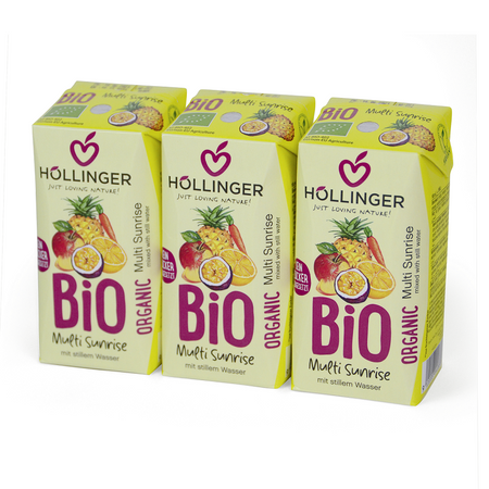 NEKTAR WIELOOWOCOWY + MARCHEW BEZ DODATKU CUKRÓW BIO 200 ml - HOLLINGER