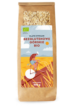 PŁATKI OWSIANE GÓRSKIE BEZGLUTENOWE BIO 500 g - PIĘĆ PRZEMIAN