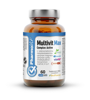 MULTIWITAMINA (MAX COMPLEX) BEZGLUTENOWE 60 KAPSUŁEK - PHARMOVIT