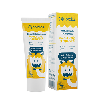 PASTA DO ZĘBÓW DZIECI OD 0 DO 4 LAT O SMAKU POMARAŃCZY I KLEMENTYNKI 50ml