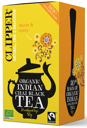 HERBATA CZARNA CHAI Z CYNAMONEM I GOŹDZIKAMI FAIR TRADE BIO(20x2,5g)50g