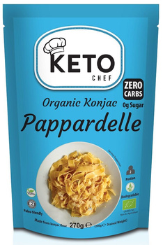 MAKARON (KONJAC) PAPPARDELLE BEZGLUTENOWY BIO 270 g (200 g) KETO CHEF