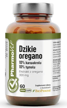 DZIKIE OREGANO EKSTRAKT (300 mg) BEZGLUTENOWY 60 KAPSUŁEK - PHARMOVIT