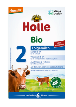 MLEKO KROWIE 2 NASTĘPNE DLA NIEMOWLĄT PO 6 MIESIĄCU DEMETER BIO 600g HOLLE