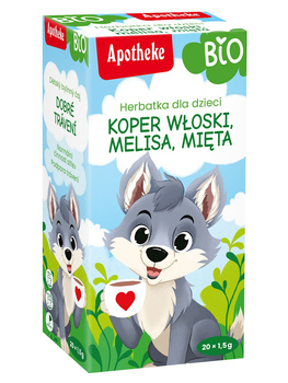 HERBATKA DLA DZIECI - KOPER WŁOSKI, MELISA I MIĘTA BIO (20 x 1,5 g) 30g