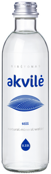 NATURALNA WODA MINERALNA NIEGAZOWANA 330 ml (SZKŁO) - AKVILE