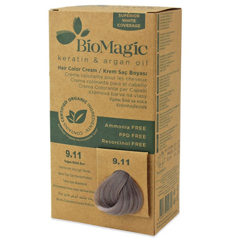FARBA DO WŁOSÓW INTENSYWNY POPIELATY BARDZO JASNY BLOND (9.11) 250 g