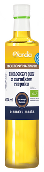 OLEJ Z ZARODKÓW RZEPAKU O SMAKU MASŁA TŁOCZONY NA ZIMNO BIO 500ml OLANDIA