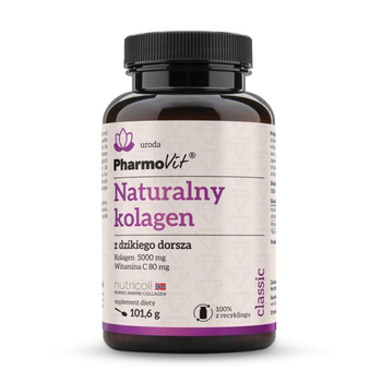 KOLAGEN Z DZIKIEGO DORSZA W PROSZKU(5000mg)BEZGLUTENOWY 101,6g PHARMOVIT