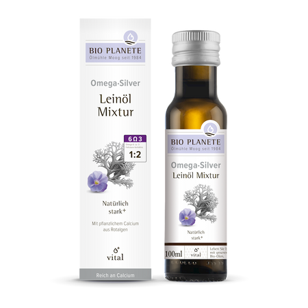 OMEGA SILVER - MIESZANKA Z OLEJEM LNIANYM  BIO 100 ml - BIO PLANETE