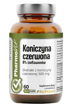 KONICZYNA CZERWONA EKSTRAKT (500 mg) BEZGLUTENOWY 60 KAPSUŁEK - PHARMOVIT