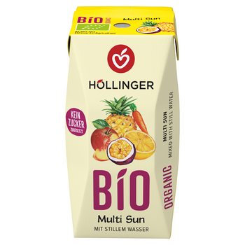 NEKTAR WIELOOWOCOWY + MARCHEW BEZ DODATKU CUKRÓW BIO 200 ml - HOLLINGER
