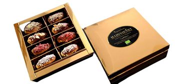 DAKTYLE MEDJOOL W CIEMNEJ CZEKOLADZIE Z NADZIENIEM I POSYPKĄ 230g