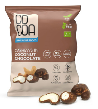 ORZECHY NERKOWCA W CZEKOLADZIE KOKOSOWEJ BEZ DODATKU CUKRÓW BIO 70 g