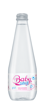 WODA ŹRÓDLANA NIEGAZOWANA 330 ml (SZKŁO) - AQUA EAST (BABY ZDRÓJ)