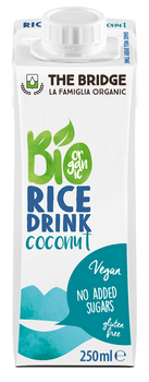 NAPÓJ RYŻOWO KOKOSOWY BEZ DODATKU CUKRÓW BEZGLUTENOWY BIO 250ml THE BRIDGE