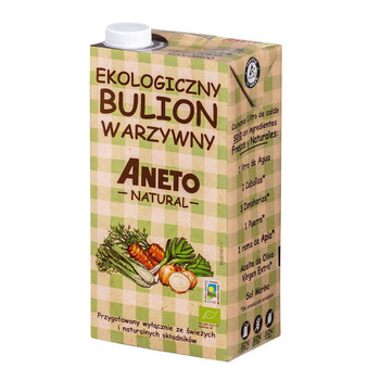 BULION WARZYWNY W PŁYNIE BEZGLUTENOWY BIO 1 L - ANETO NATURAL