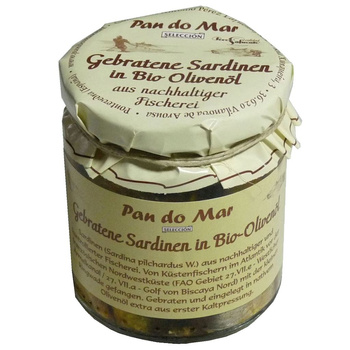 SARDYNKI EUROPEJSKIE SMAŻONE W BIO OLIWIE Z OLIWEK EXTRA VIRGIN 220g(154g)