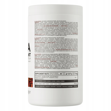 BCAA powder OstroVit BCAA Instant OstroVit 400 g cola