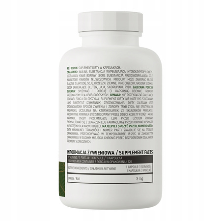 OstroVit BORON 120 caps BOR 3 MG BORIC ACID