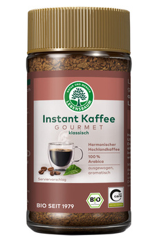 KAWA ROZPUSZCZALNA LIOFILIZOWANA ARABICA GOURMET 100%BIO 100g LEBENSBAUM